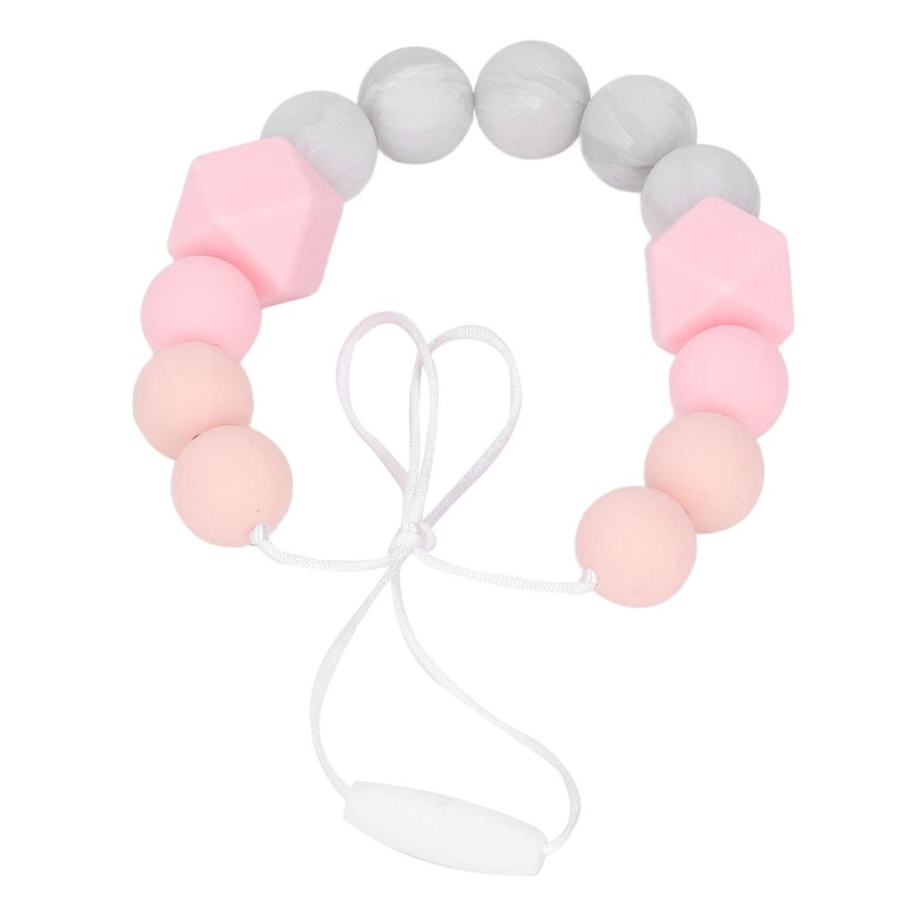 Kojenecký kousací náhrdelník Batolata Vynikající Měkký Silikonový Korálkový Kousací Náhrdelník pro Dásně