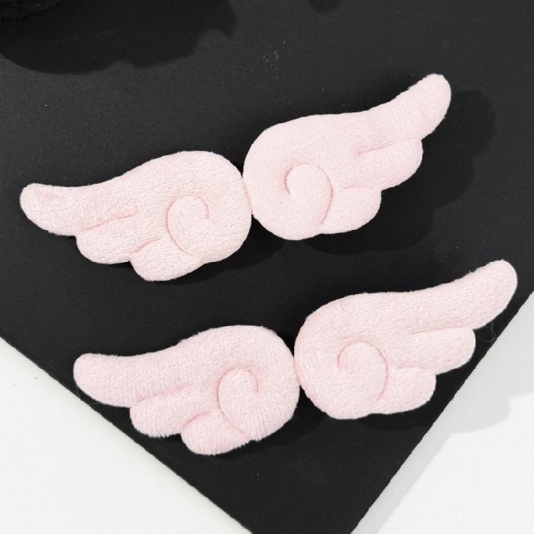Angel Wing Hair Clip for Female Girl Plush Hairclip 2000s Anime Hair Barrettes Side Clip Daily Wear Side Pin Hair Decors