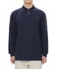 POLO RALPH LAUREN Custom Slim Fit Long Sleeve Mesh Polo - Blue