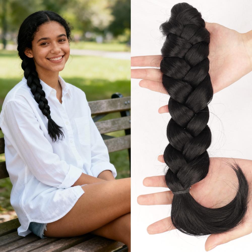 Women's Short Hair Twist Braid Claw Clip/Adds Volume/Ponytail for Daily Wear