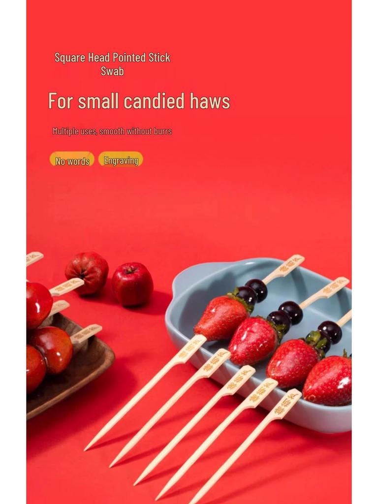 Novinka Doprava zdarma Kandované hlohové plody & Oden Speciální bambusové špejle - Jednorázové nástroje pro výrobu