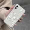Clear White Floral Vine Phone Case For Iphone 17e 17 15 14 11 13 Air 16 12 16e Pro Max Protective Aesthetic Cover Fashion Shell
