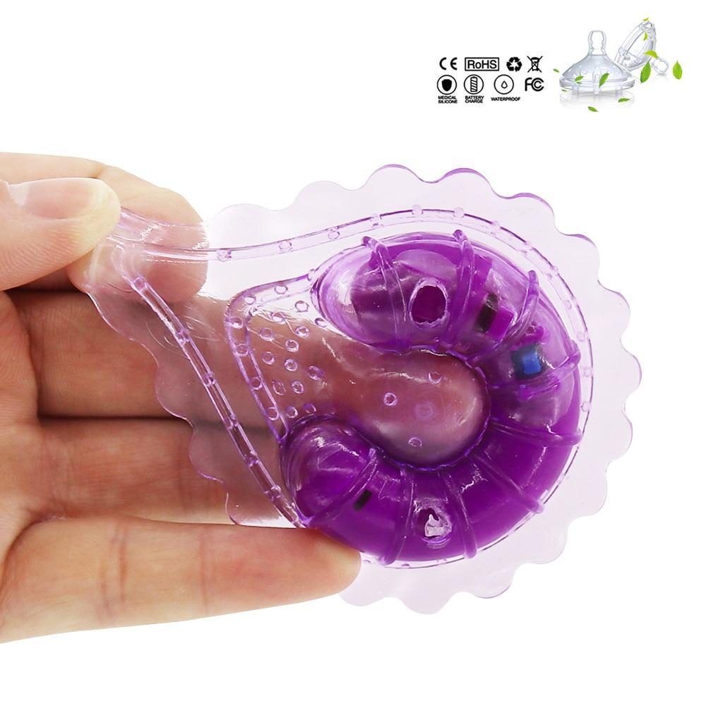 1 Pair Nipple Sucker Break Stimulator Nipple Bullet Egg Vibrator Nipple Clamps Nipple Massager for Women Sex Toys