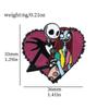 Halloween Brooch Funny Skeleton Scream Chainsaw Scare Clown Metal Badge Christmas Eve Scare