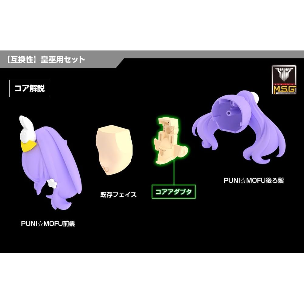 Kotobukiya Mega Man Device M.S.G 06 Face Set Skin Color C 19mm Scale Plastic Model