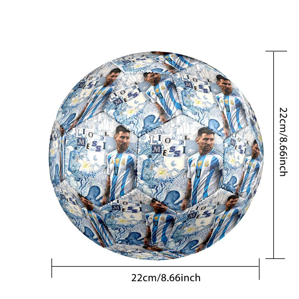 Messi 10 Number Photography Van Gogh Size 5 Soccer Ball Machine Sewn Indooroutdoor Training And Matches Perfect Commemorative Gift For Soccer Lovers