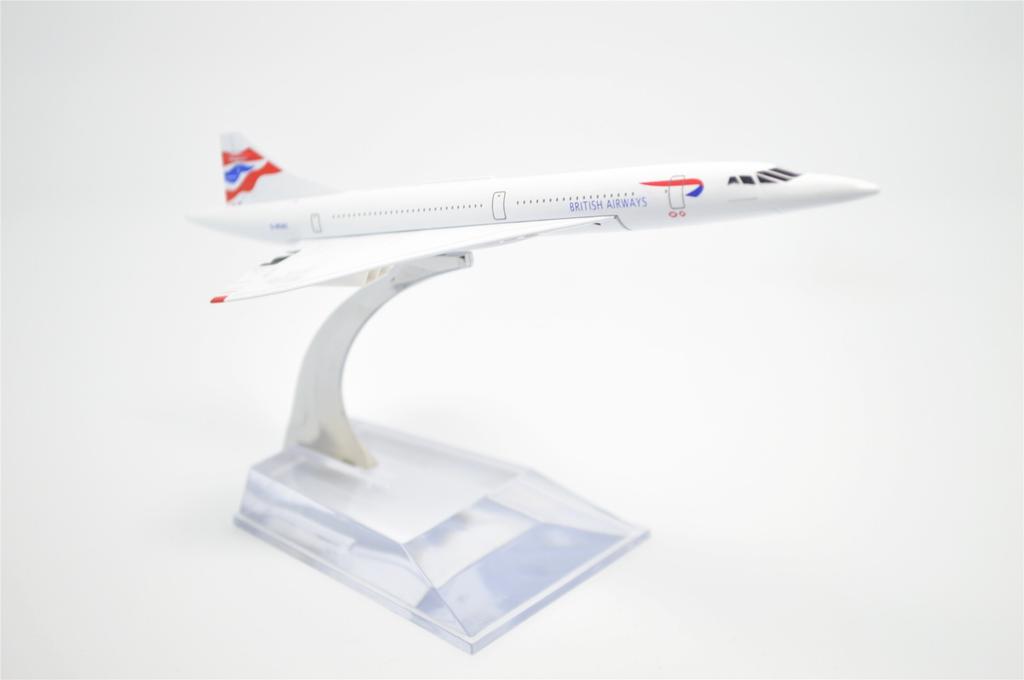 TANG DYNASTY 1/400 16cm British Airways Concorde Alloy Plane Model Toy