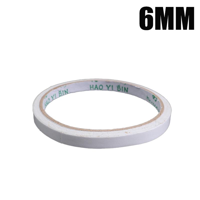 10-1Rolls Double Sided Tape Ultra-thin White Strong Sticky Tapes Stickers Super Adhesive Tape Strips for Home Office Supplies