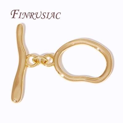 2/4Pcs OT Clasps Toggle Clasp For Jewelry 18K Real Gold Plated Bracelets Clasps Connector For DIY Jewelry Making Supplies