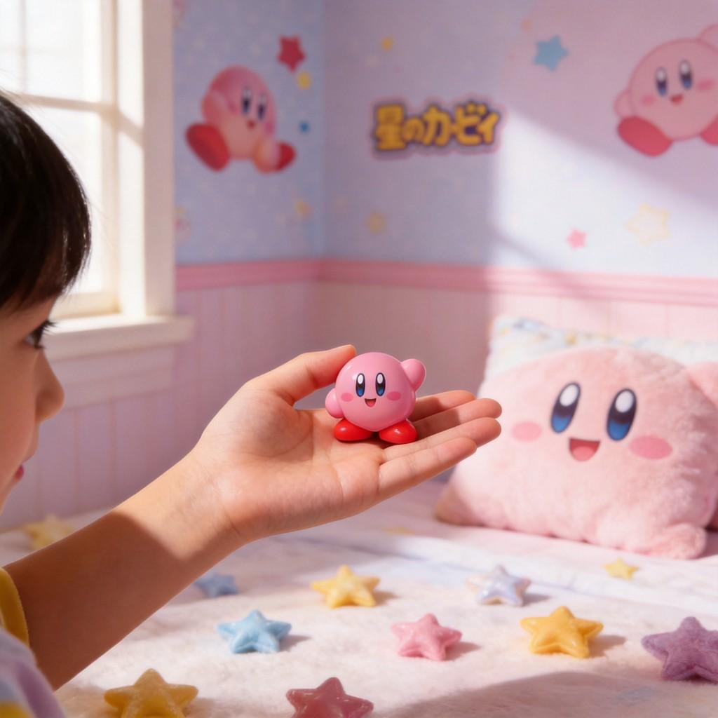Kirby Stacking Toy Set With Plastic Figures For Kids And Collectors