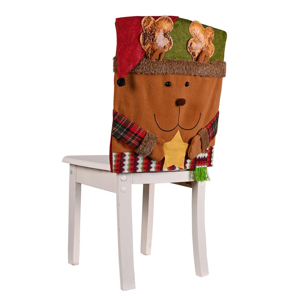 And Soft Colorful Christmas Chair Covers Adorned With Whimsical Reindeer Snowman