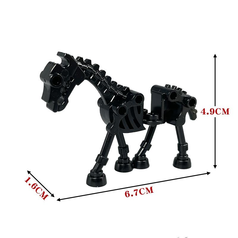 MOC Bricks Mount Action Figure Tang Monk King Horse battle Scene Horseback Warrior Accessories Building Blocks Boys Toys