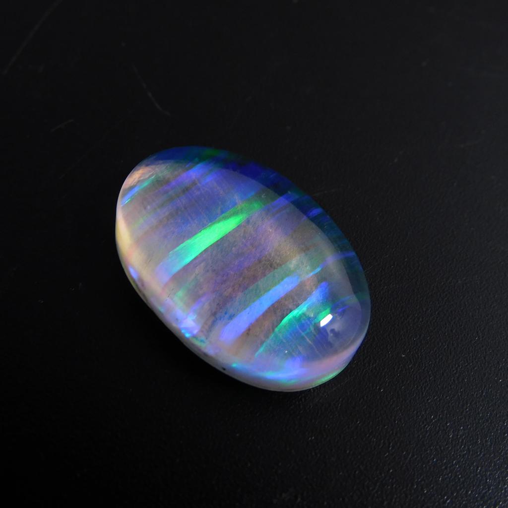 Lab-Created Opal Loose Gemstone 22.25 ct Oval Cut Multi Color October Birthstone for Gem Collections