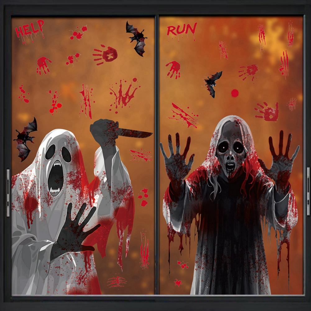 

Жахливі Декоративні Електростатичні Наліпки на Хелловін Наліпка-Привид на Вікно