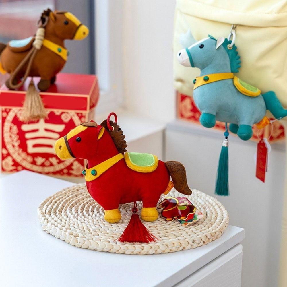 Cartoon Style Zodiac Pony Plush Doll Realistic Horse Plush Pendants  Home Office Decor