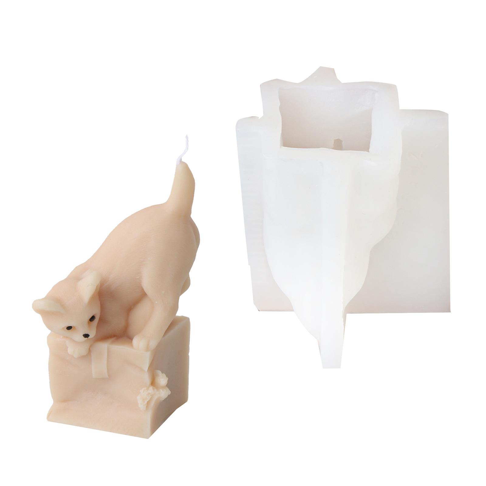 Animal Candle Molds Cats Dog Shaped Silicone Molds for Epoxy Resin, Candle Soap, Home Decorations, Epoxy Resin Molds
