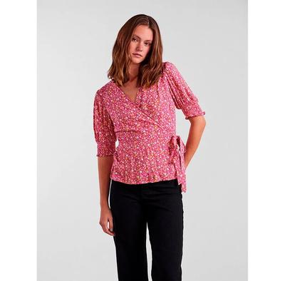 Tala 2/4 Wrap Short Sleeve Blouse