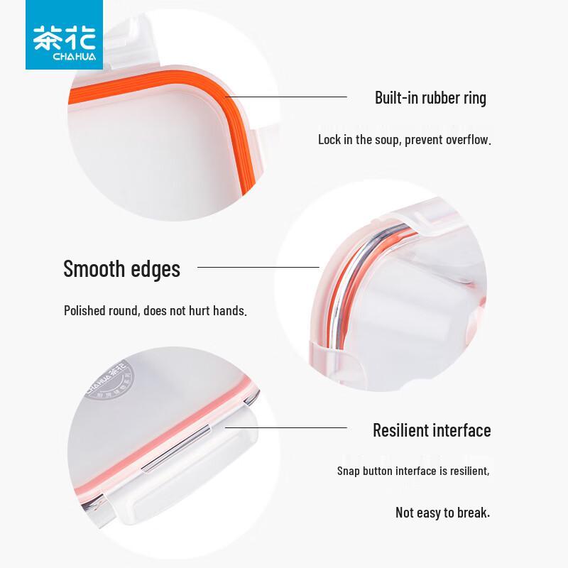 CHAHUA Crystal Glass Lunch Box