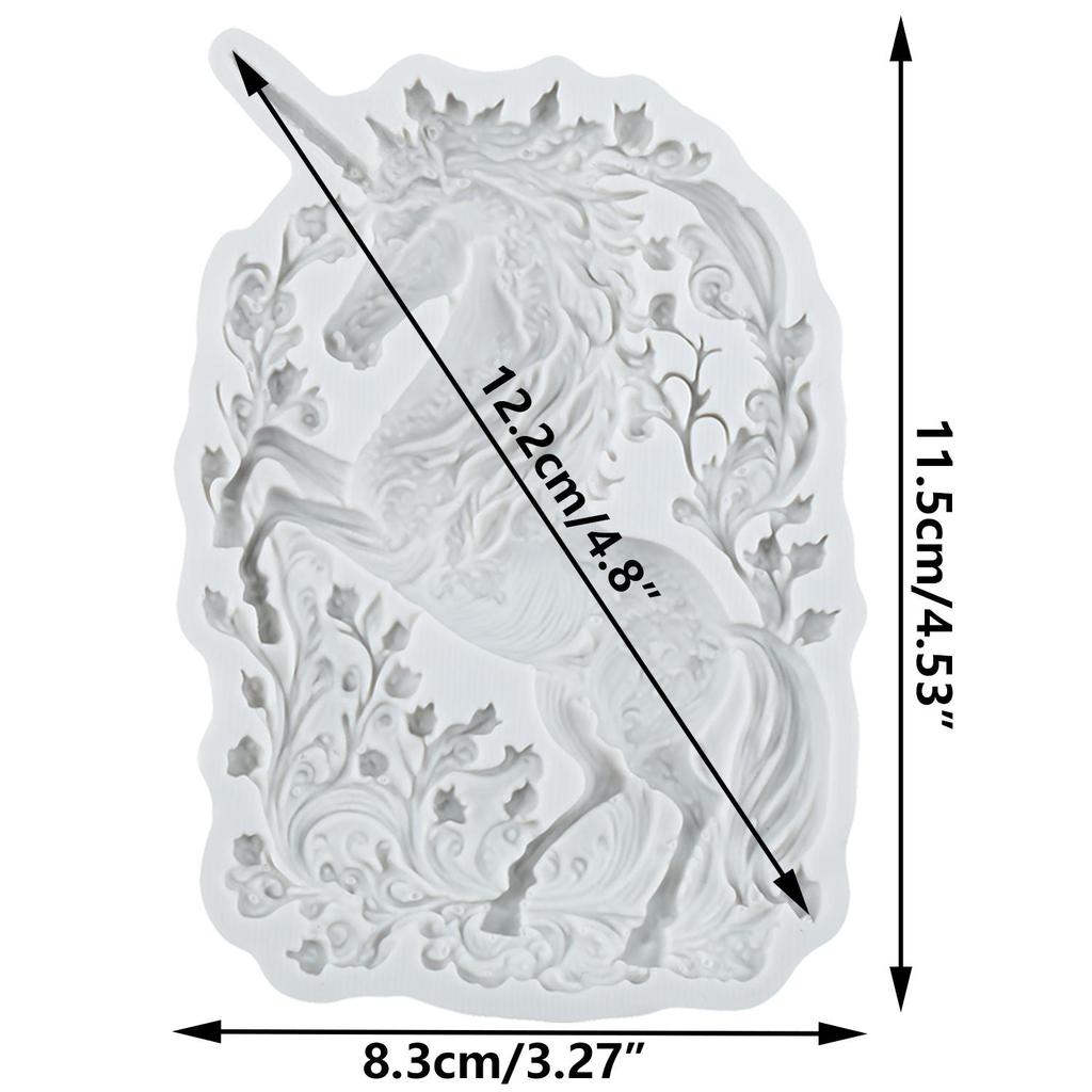 Forma silikonowa jednorożec Forma do fondantu jednorożec Narzędzia do dekoracji ciast Topper na babeczki Cukierki Żywica glinka czekoladowa Forma do gumpasty