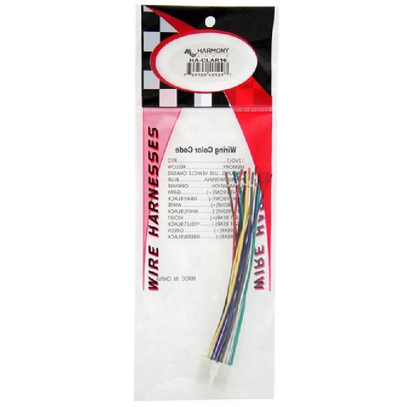 Clarion DXZ835MP Aftermarket Stereo Radio Receiver Replacement Wire Harness