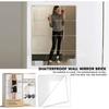 -fall väggmonterad spegel, självhäftande väggklistermärke, toalettspegel för sovsal, -fall helfigursspegel väggklistermärke