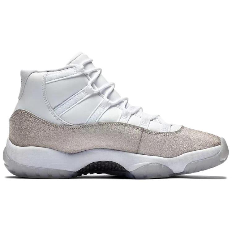 New JORDAN 11 Retro White Metallic Silver Women's AR0715-100