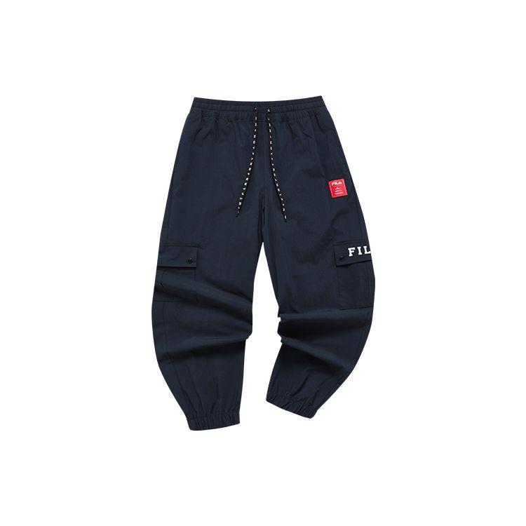 

FILA X MIHARA YASUHIRO Collaboration однотонные дышащие тканые повседневные брюки женские нижние части темно-синего цвета F11W213803F-NV S