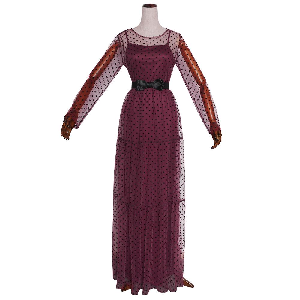 2022 European & American Plus Size Socialite Mesh Polka Dot Evening Dress - Two-Piece