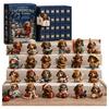 Daily Surprise Mini Game 24 Days Advent Calendar 2026, Highland Cow/Horse/Dog Figures Christmas Countdown Dolls Set Calendar, 2D Acrylic Hanging