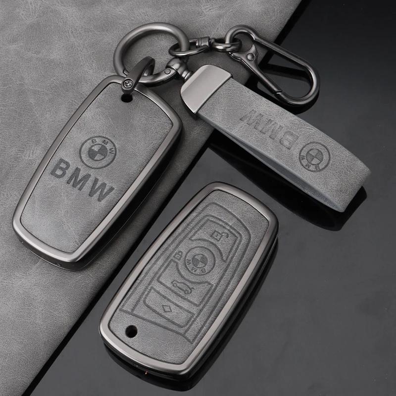 2025 Leather Car Key Case Cover Protector Shell for BMW 1 3 5 7 Series X1 X3 X4 X5 F10 F15 F16 F20 F30 F18 F25 M3 M4 E34 Acc