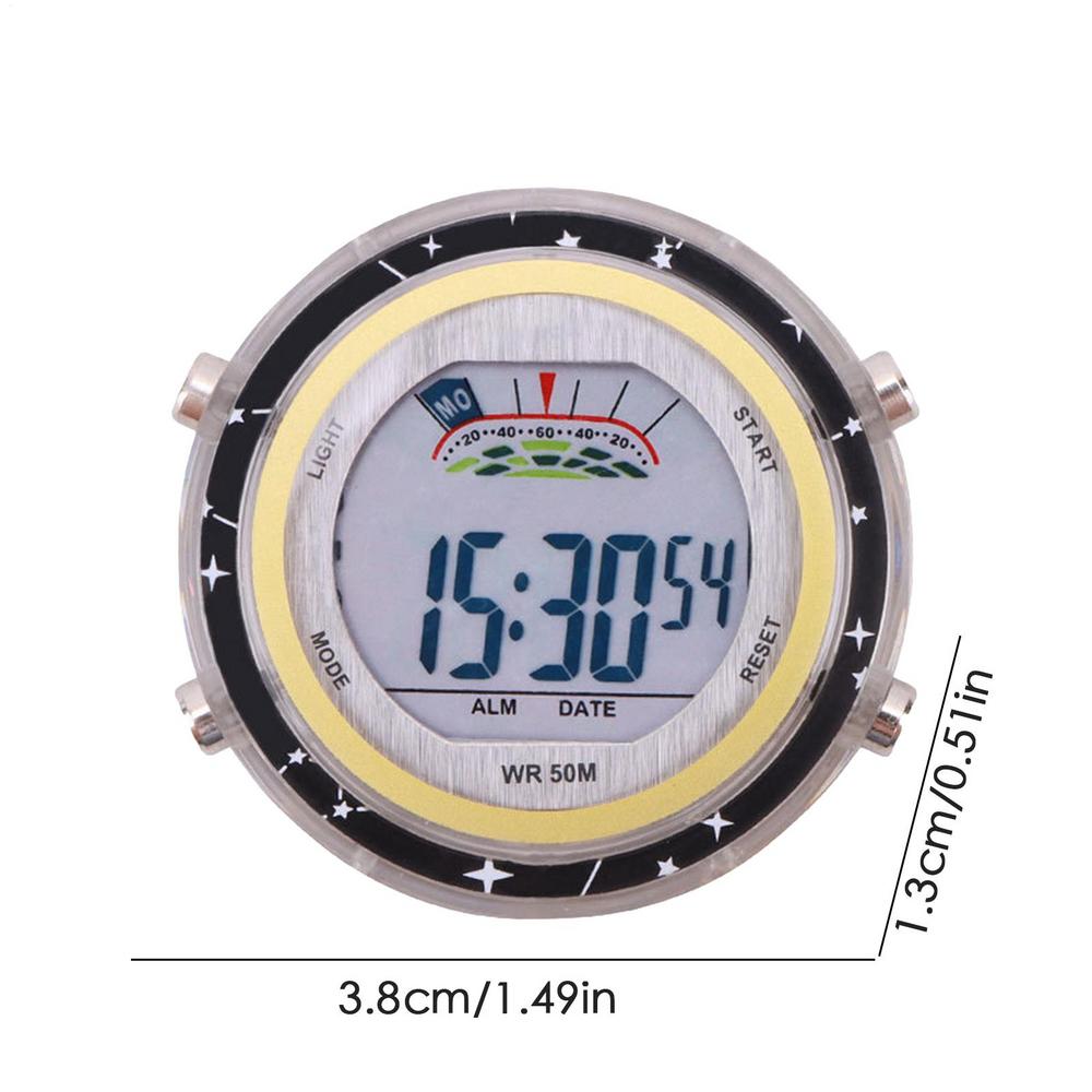 New Motorcycle Digital Clock Waterproof Motorbike Stick-on Dashboard Car Clock Car Stick-On Mini Watch For Dashboard Boat Bike
