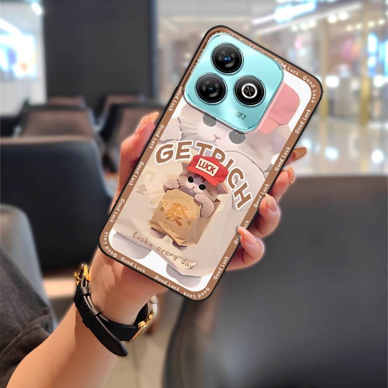 Graffiti Anti-dust Phone Case For ZTE Blade A75 4G/Z2359 TPU Couple Anti-knock Cartoon Protective Silicone Cute Durable