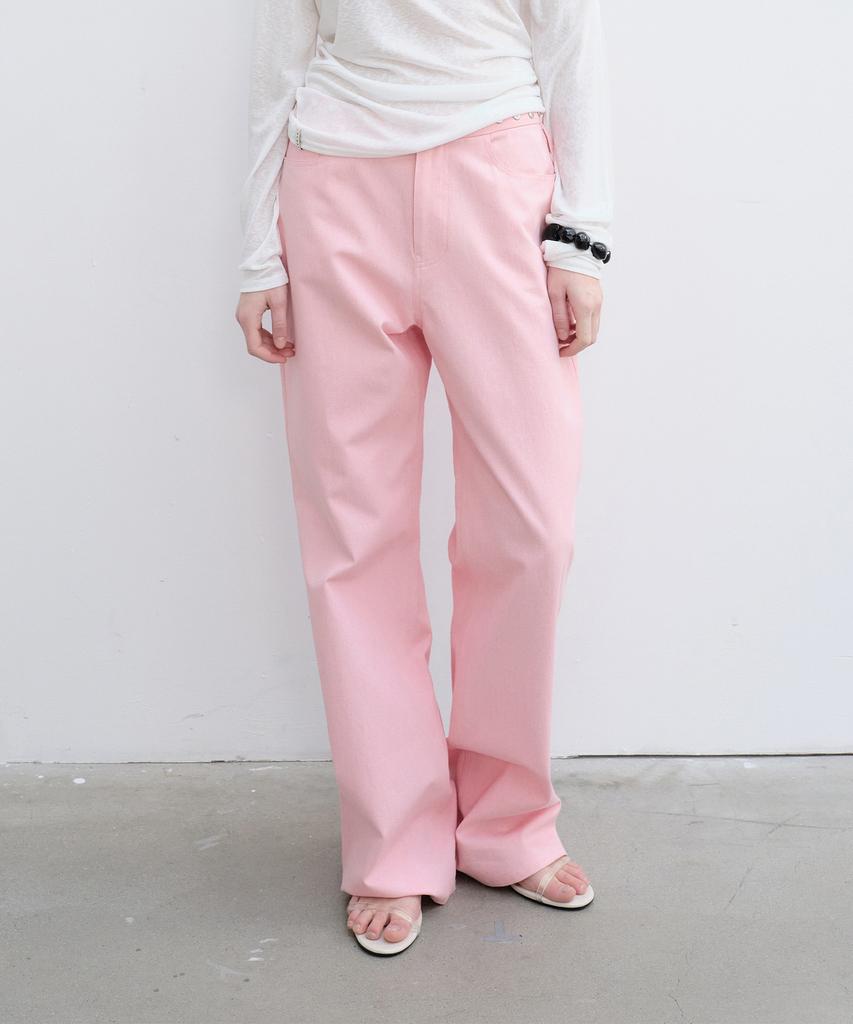 Yunse Rivet Low Pants (Pink)