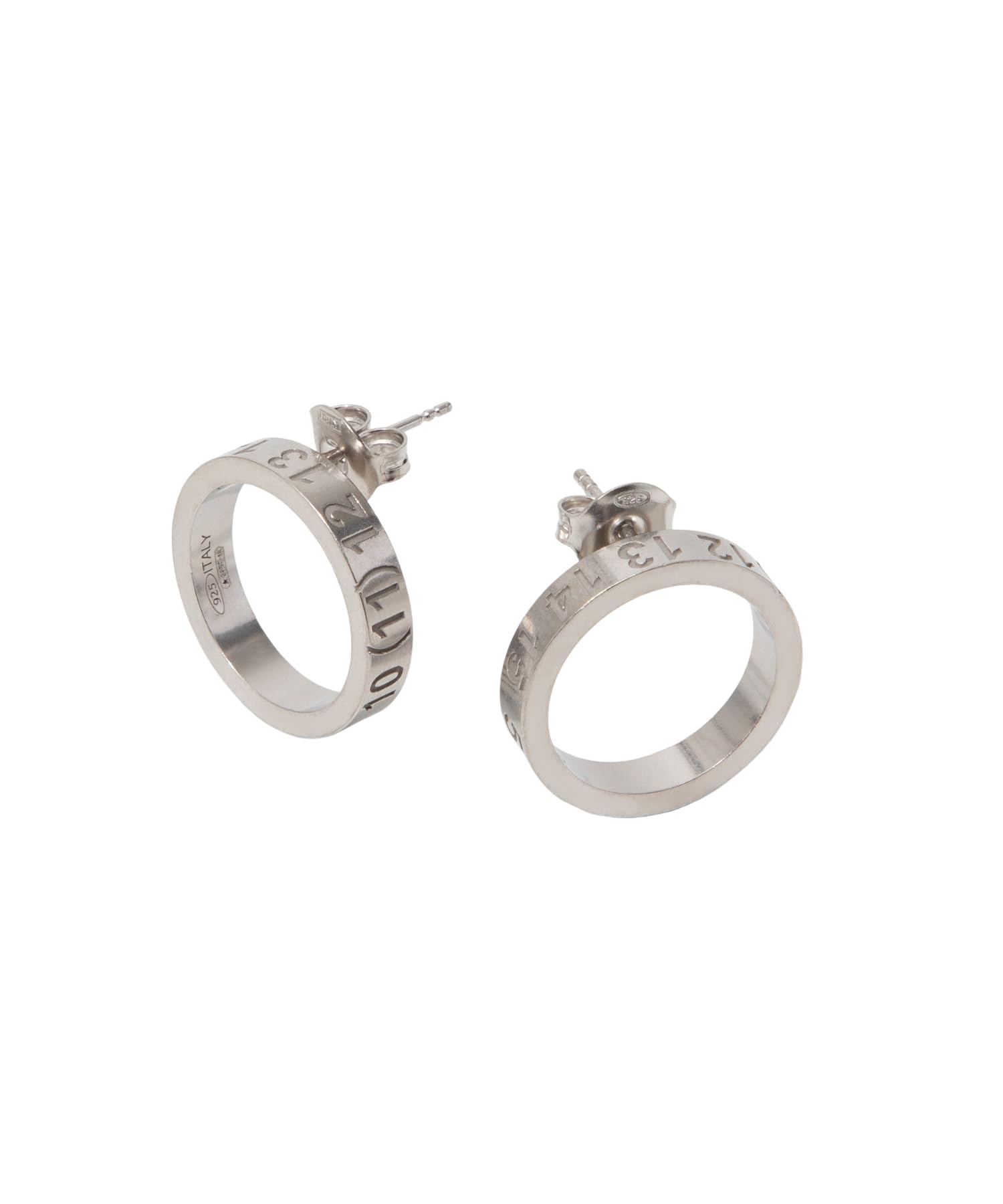 

Maison Margiela Stud Earrings SI8VG0001 SV0129 Numbering Silver Women s [Used]