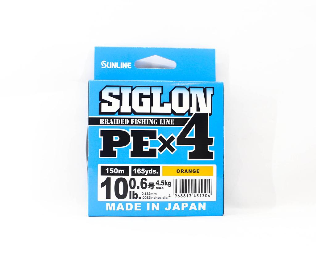 Sunline PE Line X4 Siglon 150M PE 0.6 10LB Arancione (1304)