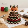 Handmade Gift Idea for Family Animal Christmas Tree Crochet Kit, DIY Highland Cow Cute Ergonomic Hook Set Dachshund Cat Crafting Kit Beginners,