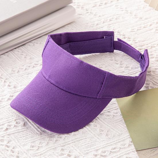 Summer Sun Hat, Adjustable Rear Elastic Band Outdoor Sports Hat, Hollow-Top Curved Brim Hat for Running Hiking