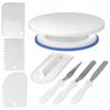 Rotating Cake Stand Set for Decorating Cakes and Tortes Spatula
