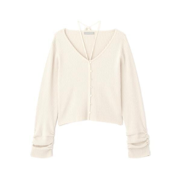[JILL by JILL STUART] [Pre-order: Expected arrival: Mid-March to Late March] 2-Way Halter Cardigan Top