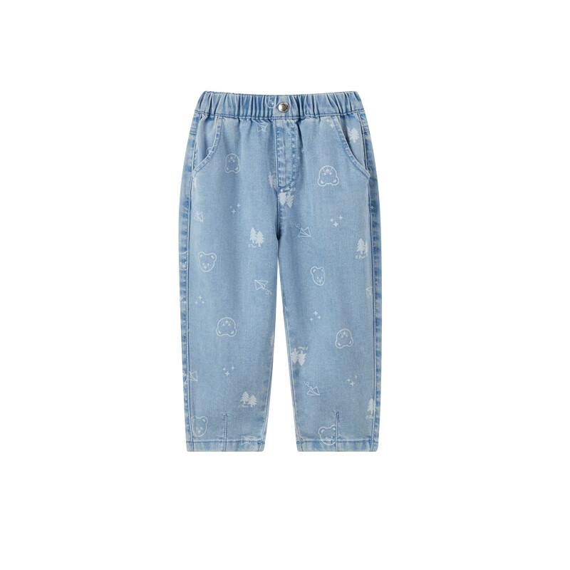 PawinPaw Cartoon Bear Girls  Loose Jeans 90