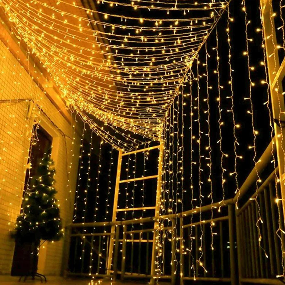 Holiday Led Christmas Lights Outdoor 20M 10M Led String Lights Decoration for Party Holiday Wedding Garland