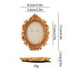 Victoria-Style Retro Resin Photo Frame Ornament - Light Luxury Badge Display Stand for Photo Props