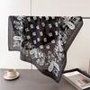 Cashew Print Imitation Silk Scarf Square Scarf High-End Shawl Versatile Neck Small Square Scarf Headscarf Scarf Women