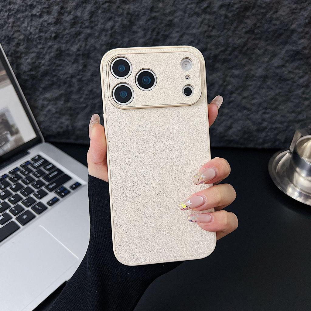 Duże Okno z Wzorem Liczi Etui na Telefon dla Apple 16PRO/16/17PROMAX z Precyzyjnymi Otworami, Modny Akrylowy Design