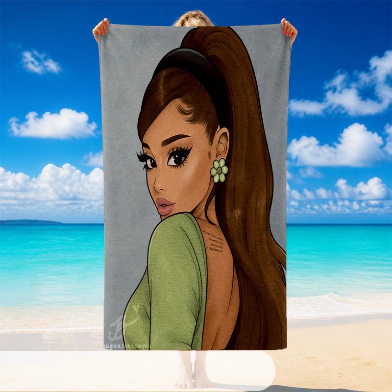 Ariana Grande Beach Towel, Soft Large Absorbent Towel For Beach Swimming Pool Travel Vacation