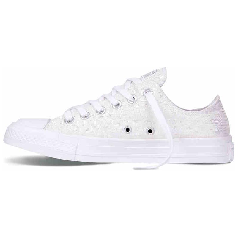 Converse Chuck Taylor All Star Round Toe Comfortable Low Top Canvas Shoes Women Sneakers Off-White 555819C
