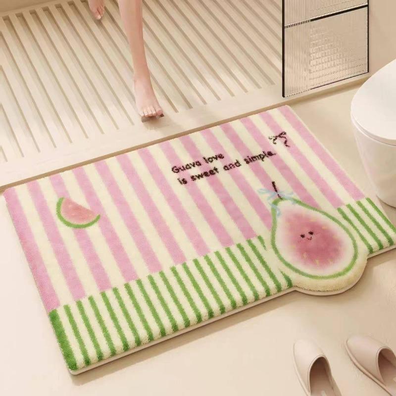 Imitatie kasjmier badkamervloermat toilet toilet toiletdeur absorberende voetmat huishoudelijk tapijt 40x60cm15.7x23.6in