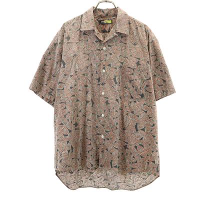 GRASS AREA Overall Handle Short Sleeve Open Collar Shirt F Gray Men's Used