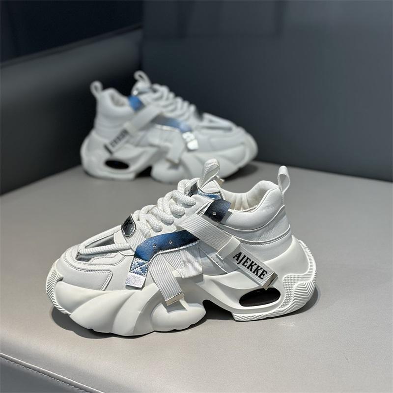 Fashion Sneaker for Mens High-end Casual Fashion Low-top Sports Running Shoes Thick-soled Heightening Trendy Men's Shoes Tenis Masculino