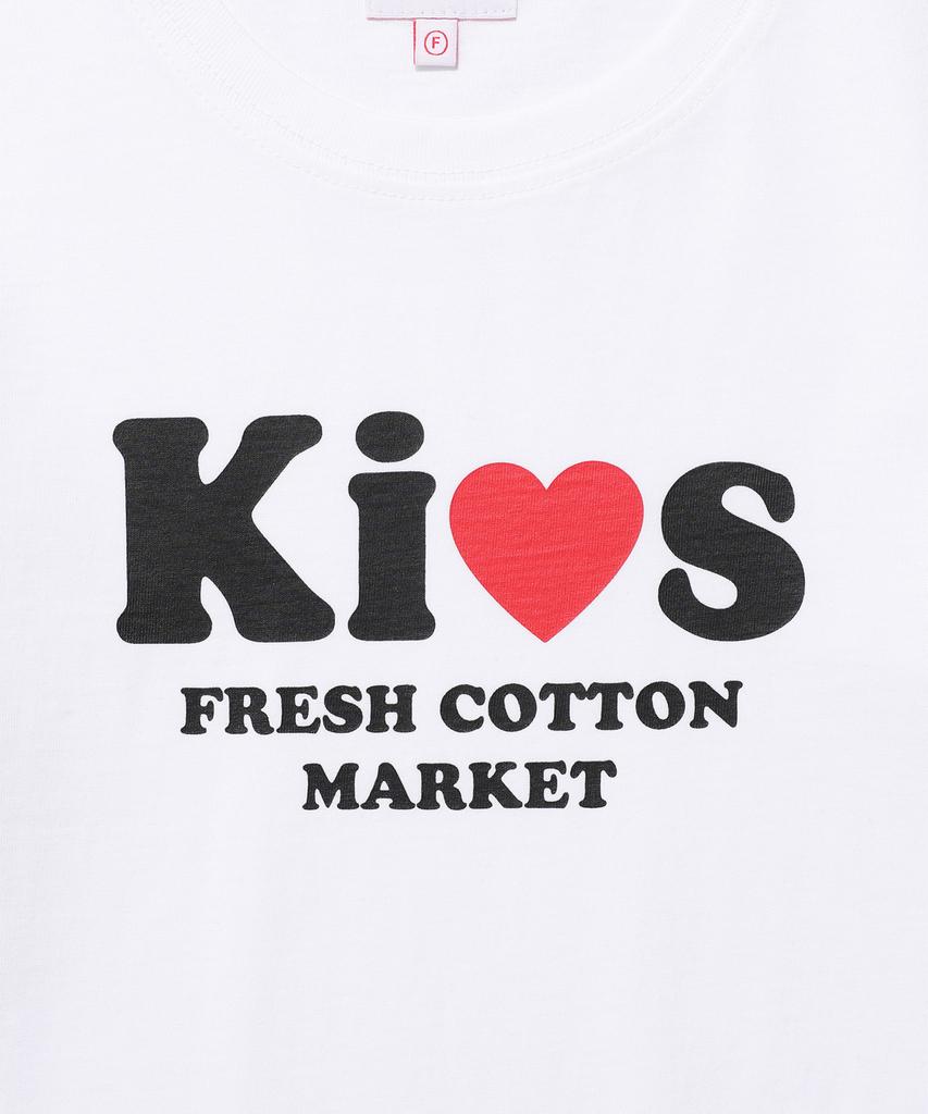 Kimseupeulesikoteunmakes I Love Kiss Tee White